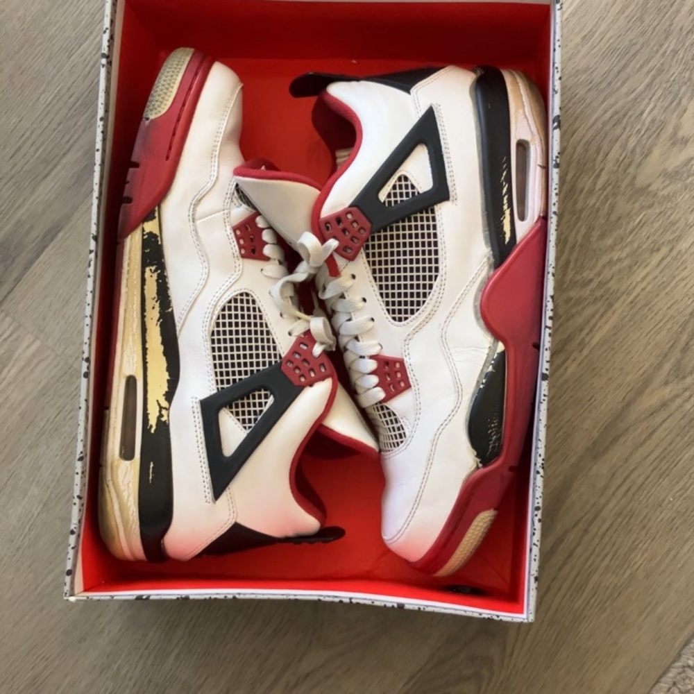 Jordan Sneakers Red Black White